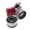 SONY Alpha NEX-3D <Red> (14.2Mpx, 24mm+27-82.5mm,F2.8+F3.5-5.6,JPG/RAW,MS Duo/SDXC, 3.0",USB2.0,HDMI,Li-Ion)