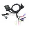 ATEN <CS682-B> 2-port USB2.0 DVI KVM Switch (клавиатура USB+мышьUSB+DVI+Audio,проводной  ПДУ,кабели несъемные)