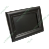 Цифровая фоторамка 11.3" Qumo "PhotoLife QM121.01", дерево, черный + акриловая панель, серебр. 