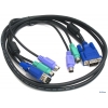 Набор кабелей D-LINK DKVM-CB15 Набор кабелей для DKVM - 2хPS/2,1xVGA, 1.5м