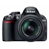 PhotoCamera Nikon D3100 KIT black 14.2Mpix 18-55VR 3" 720p SD Набор с объективомLi-Ion  (VBA280K001)