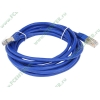 Патчкорд STP 5e кат. Flextron "LAN-STP5E-3.0-01-P1" с разъемами RJ-45, медь, позолоченные контакты (3.0м) (oem)