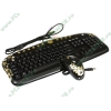 Комплект клавиатура + мышь A4Tech "G-Cube Golden Sunset" GKSA-2803SS, черно-золотистый (USB) (ret)