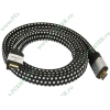 Кабель HDMI Flextron "Профессиональный" CHH-FLT-1.8-01-B1, медь 24AWG, позолоченные контакты (1.8м) (oem)