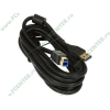 Кабель USB3.0 соединительный USB A-B Flextron "CU3-AMBM-3.0-01-B1", медь 28+24AWG, позолоченные контакты, с ферритовыми кольцами (3.0м) (oem)
