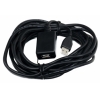 Кабель удлинитель USB 2.0 Konoos, активный, AM/AF 5м, черный     KC-UAE016