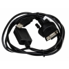 Конвертер USB->SERIAL Konoos AM/DB9M, 1,8 м, черный     KC-UAS111