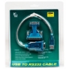 Кабель-переходник USB->COM (9M) + переходник  9F - 25 M  (1.7м)