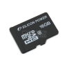 Silicon Power <SP016GBSTH004V10> microSDHC Memory Card  16Gb Class4