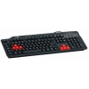 Клавиатура Genius G 235, USB, игровая, тонкая, влагоустойчивая, color box