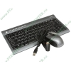 Комплект клавиатура + мышь A4Tech "GLS-6630", беспров., черно-серый (USB) (ret)