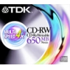 CD-RW TDK              650MB 4X SPEED