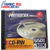 CD-RW MEMOREX      650MB 10X SPEED