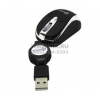 Kreolz Optical Mouse <MC52b> Black (RTL) USB 3btn+Roll,Retractable, уменьшенная