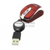Kreolz Optical Mouse <MC52r> Red (RTL) USB 3btn+Roll,Retractable, уменьшенная