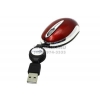 Kreolz Optical Mouse <MC56r> Red (RTL) USB 3btn+Roll,Retractable, уменьшенная
