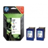 Картридж струйный HP №57 C9503AE многоцветный x2уп. для HP DJ 5550/450 PS7150/7350/7550