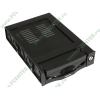 Съемный контейнер Agestar "SR3P(K)-F(BLACK)" для 3.5" SATA HDD, замок, 1вент., черный (SATA) 