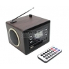 Колонки Kreolz SPFM-01 Wood (2x5W, FM, SD/SDHC/MMC, дерево, ПДУ, Li-ion)