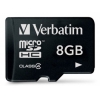 Флеш карта microSDHC 8Gb class4 Verbatim (044004-61)