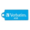 Флеш Диск Verbatim 4Gb Micro Drive 47420 USB2.0 голубой