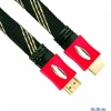 Кабель VCOM HDMI 19M/M Flat 24K Gold plated 1.8m ver1.3b<VHD6200> OPP bag Packing