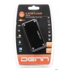 Концентратор USB 2.0 HUB Denn DUH421, высокоскоростная передача данных до 480 Mbps, 4 порта, Plug&Play, индикатор подключения, защита портов от сверх