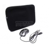 hp Mini Value Kit Sleeve + Mouse<WU810AA>(неопрен,чёрная,Мышь 3кн,Optical,Roll)