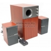 Колонки Nakatomi AS-22 Cherry (2x10W+Subwoofer 25W,  дерево,ПДУ проводной)