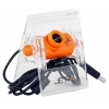 Камера интернет Jet.A Clipper JA-WC4 Orange USB (640 x 480, до 30 кадр./сек., встр. микр., фокусное расст. от 3см, 3 светодиода, стеклянная линза)