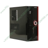 Корпус Minitower Delux "ML-116", mATX, черно-красный (300Вт) 