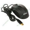 "Мышь" Delux "DLM-480BU" оптич., 3кн.+скр., черный (USB) (ret)