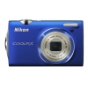PhotoCamera Nikon CoolPix S5100 blue 12.2Mpix 0 0 Zoom5 2.7" 720p 32 SDHC CCD 1x2.3 IS opt 2minF 0fr/s 30fr/s EN-EL10  (VMA645E1)