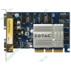 Видеокарта AGP 256МБ Zotac "GeForce FX5200" ZT-52FA250-HSS (GeForce FX5200, DDR, D-Sub, DVI, TV) (ret)
