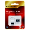 Карта памяти MicroSDHC 8GB Silicon Power Class6 + 2 в 1 Card Reader (SP008GBSTH006V80)