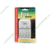 Зарядное устройство Flexpower "NMH-CHR-PFC-4B-01-B1", 4xAA/AAA Ni-MH/Ni-Cd (ret)