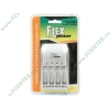 Зарядное устройство Flexpower "NMH-CHR-PSC-4B-01-B1", 4xAA/AAA Ni-MH/Ni-Cd (ret)