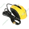 "Мышь" Delux "DLM-480BU" оптич., 3кн.+скр., желто-черный (USB) (ret)