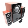 Колонки Nakatomi CS-22 Cherry (2x20W+Subwoofer 35W, дерево,  ПДУ проводной)
