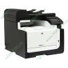 МФУ HP "LaserJet Pro CM1415fn" A4, лазерный, цветной, принтер + сканер + копир+факс, ЖК 3.5", бело-черный (USB2.0, LAN) 