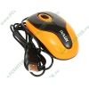"Мышь" Delux "DLM-363B" оптич., 2кн.+скр., оранжево-черный (USB) (ret)