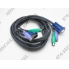 ATEN <2L-1001P/C> Кабель для KVM переключателей  (2xPS/2M+VGA15M-> 2xPS/2M+VGA15F, 1.8м)