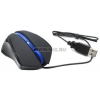 A4-Tech GlassRun Mouse <Q3-310-6 Black+Blue> (RTL) USB 3btn+Roll, уменьшенная