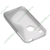Чехол Flextron "IPH4-GTP01" для iPhone 4, серый 