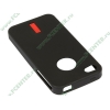 Чехол Flextron "IPH4-GGC01" для iPhone 4, черный 