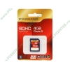 Карта памяти 4ГБ Silicon Power "SP004GBSDH006V10" SecureDigital Card HC Class6 