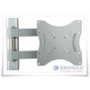 Кронштейн Kromax TECHNO-9 (Шарнирный кронштейн, 3 степени свободы, для ЖК-панелей с диагональю 15"-37", VESA 75/100/200X100/200X200) GREY 30кг