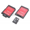 SanDisk <microSDHC-4Gb Class4 + microSD-->SD Adapter> microSecureDigital High Capacity Memory Card