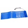 Клавиатура AgeStar AS-HSK810FA (BLUE) combo USB+ PS/2, гибкая, синяя, 109 клавиш