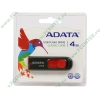 Накопитель USB flash 4ГБ A-DATA "AC008-4G-RKD", черно-красный (USB2.0) 